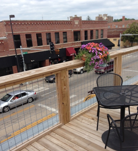 A view from the deck of 1912. The new bar/restaurant opens July 31. 
