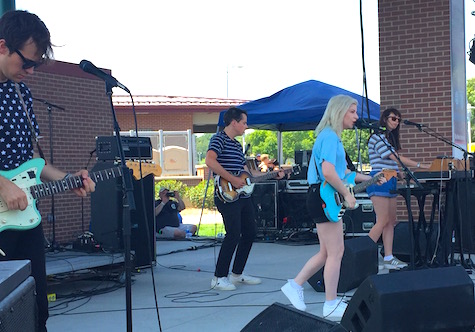 Alvvays on the Javlin (smaller) stage at Maha.