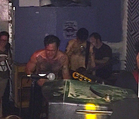Ceremony at The Sweatshop Gallery, July 11, 2015. The band plays Lincoln Calling Saturday night. 