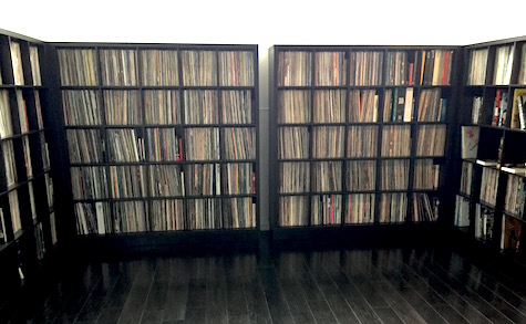 Part of the Hi-Fi House's extensive vinyl library. 