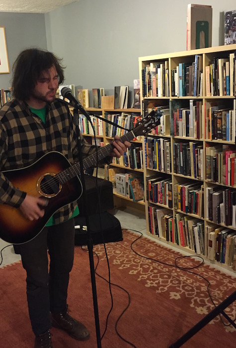 Ryley Walker at Almost Music, April 10, 2016.