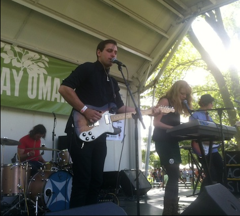 Icky Blossoms on the Earth Day stage in Elmwood Park, April 21, 2012.