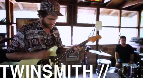 A still from the Twinsmith video for "The Thrill."