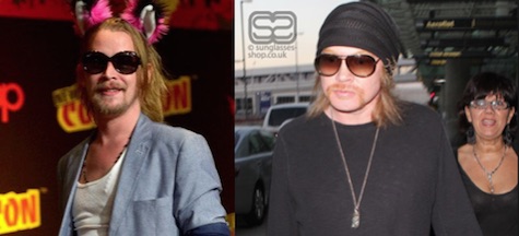 Macauly Caulkin and Axel Rose separated at birth? One of them plays at The Waiting Room tonight...