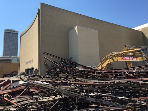 Demolition has begun on the Civic Auditorium...