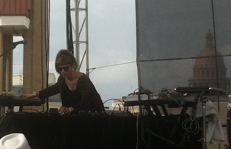 Grimes at the 9th & Trinity parking garage, SXSW, March 16, 2012.
