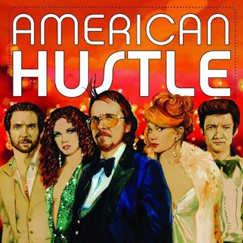 Album sleeve for the upcoming vinyl release of the American Hustle soundtrack.