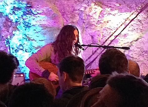 Kurt Vile performed his set sitting down on a stage with poor sightlines to begin with. What were you thinking, Kurt?