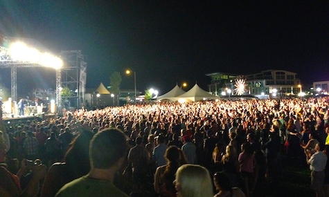 The huge crowd on hand at the end of The Head and the Heart's set. 