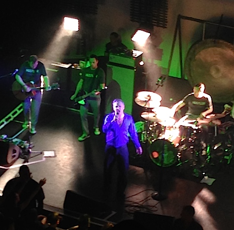 Morrissey desperately searched for me in the balcony during last night's performance at The Rococo Theater.