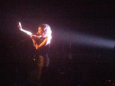 St. Vincent at The Slowdown back in May 2012. She plays tonight at Sokol Auditorium. 