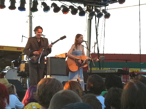Gillian Welch and David Rawlings at The Concert for Equality, July 31, 2010.